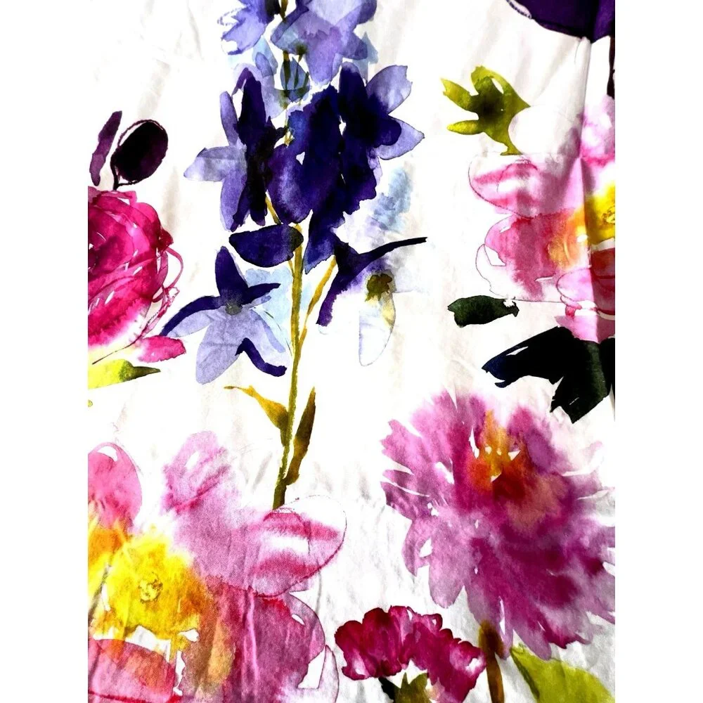 Bluebellgray Taransay Designer Shower Curtain Bright Colorful Floral Pink Purple - Picture 6 of 11